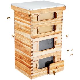 VEVOR Bee Hive 40 Frame Bee Hives Starter Kit, Beeswax Coated Cedar Wood, 2 Deep + 2 Medium Bee Boxes Langstroth Beehive Kit VEVOR Bee Hive 40 Frame Bee Hives Starter Kit, Beeswax Coated Cedar Wood, 2 Deep + 2 Medium Bee Boxes Langstroth Beehive Kit